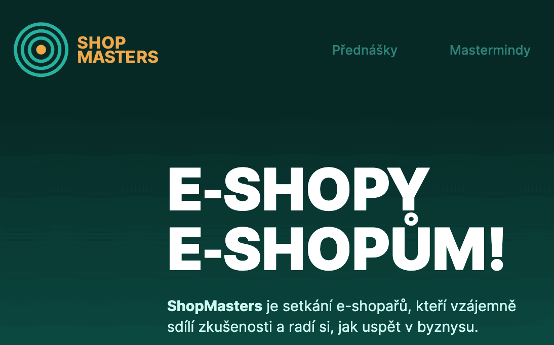 První ročník ShopMasters s podtitulem E-shopy e-shopům proběhne už 13. října