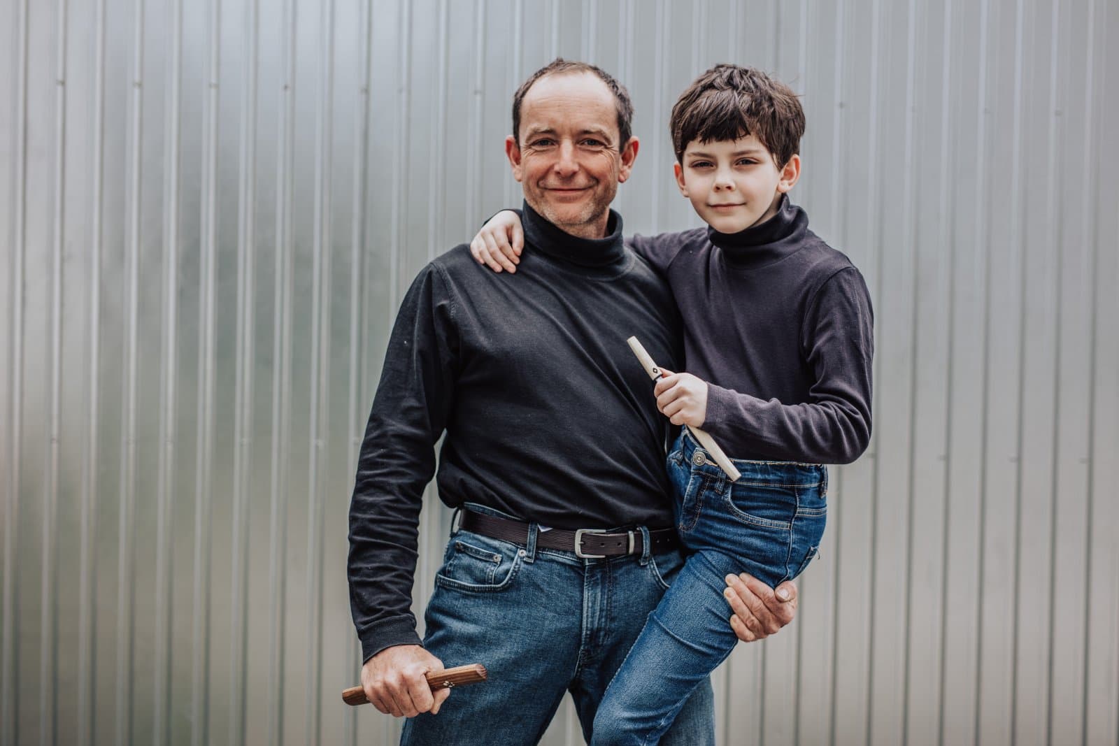 Petr Valla alias Papa Kenka se synem Radovanem. Foto: Radmil Schneider