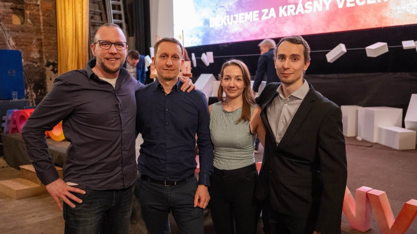 Tým Chillisign, zleva Vítězslav Švec, David Zbytovský Alena Škrhová, Stanislav Horváth
