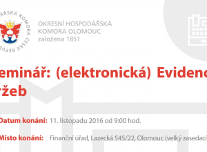 Seminář k EET - pořádá Hospodářská komora Olomouc