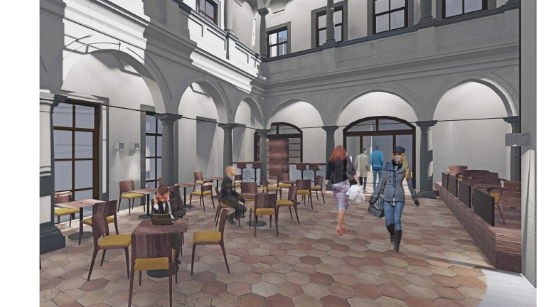 Nový interiér Domu pánů z Lipé – sídla STUDENT AGENCY a RegioJet