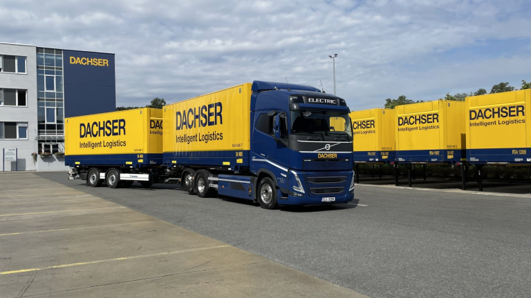 Dachser Czech Republic využije elektrické nákladní vozidlo ve vnitrostátní dálkové dopravě